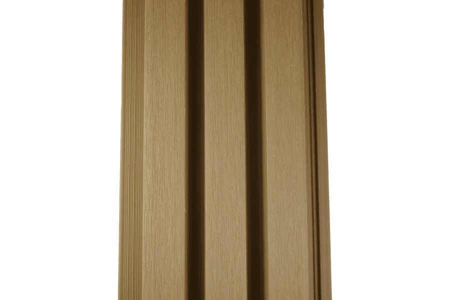 Revêtement de façade en WPC coextrudé, 33 mm (S) x 140 mm (L / largeur de couverture) x 290 cm (longueur), CEDAR, surface : brossé mat (série WE30)